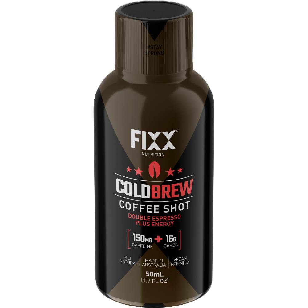 Fixx Nutrition - Cold Brew Coffee Shot NUTRITION - Energy and Recovery Gels ENERGY ESPRESSO