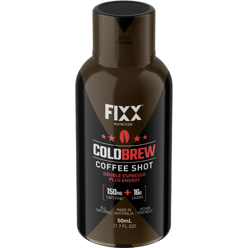 FIXX NUTRITION - Cold Brew Coffee Shot NUTRITION - Energy and Recovery Gels ENERGY ESPRESSO