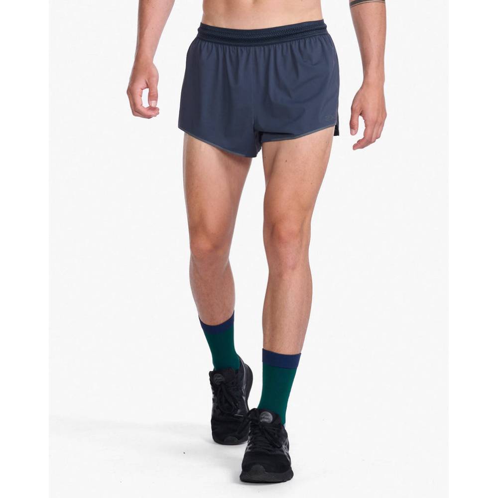 2XU Light Speed 3 Inch Short Mens APPAREL - Mens Shorts INDIA INK/ BLACK REFLECTIVE