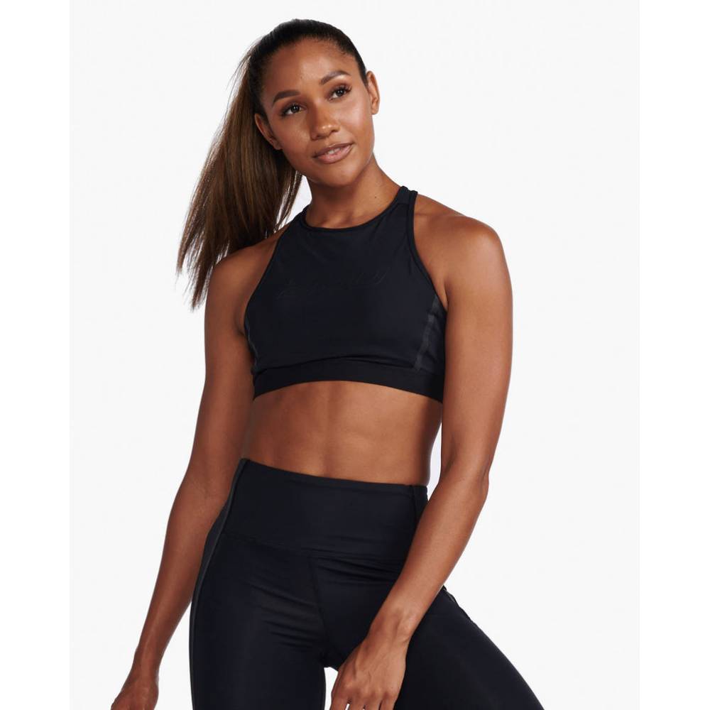 2XU Motion X Back Crop Womens APPAREL - Womens Crops BLACK