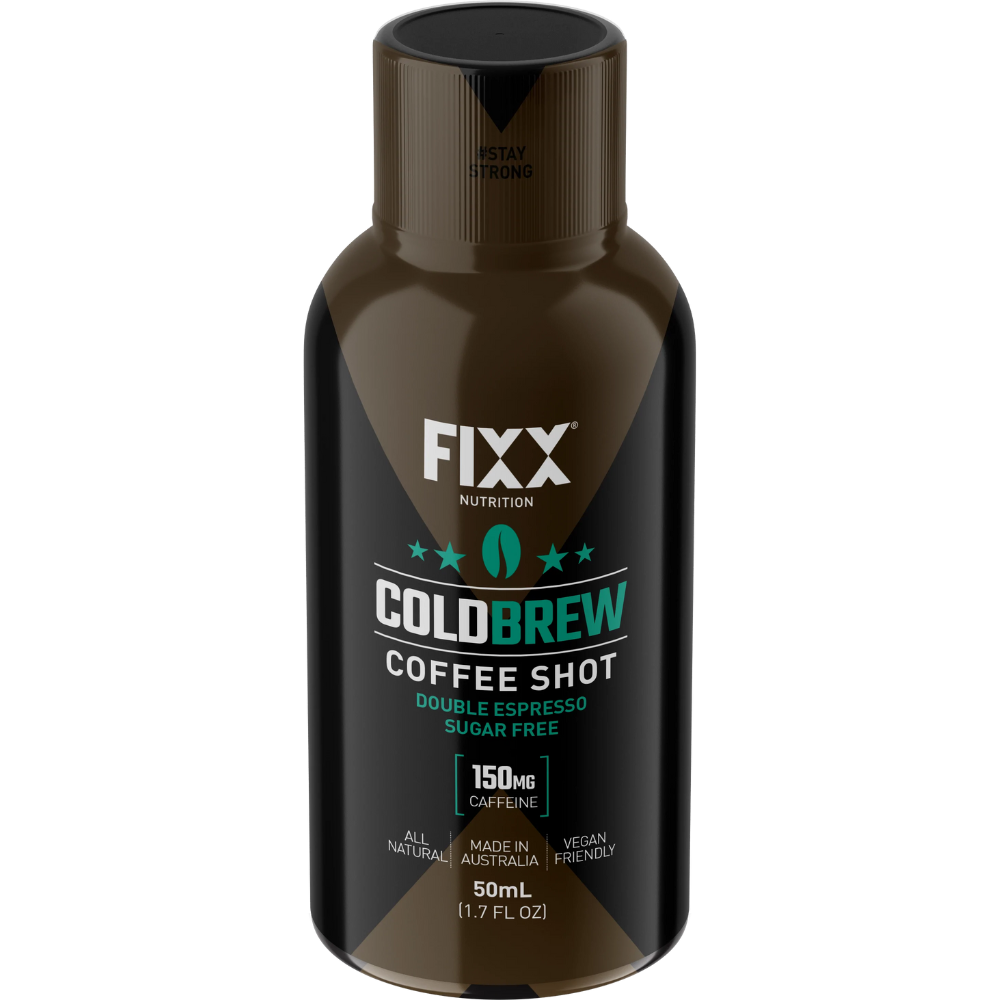 Fixx Nutrition - Cold Brew Coffee Shot NUTRITION - Energy and Recovery Gels SUGAR FREE