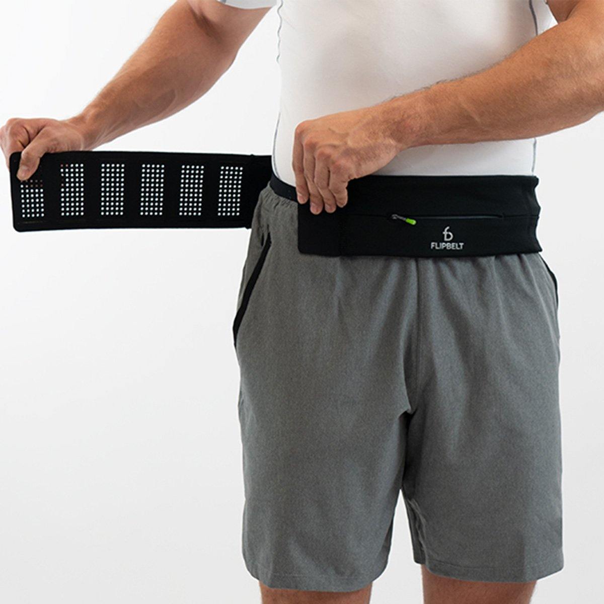 FLIPBELT Zipper Adjustable GEAR - Carriers BLACK