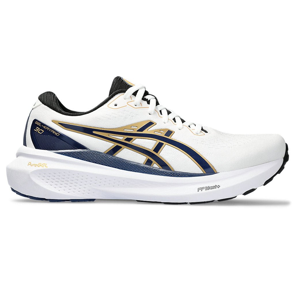 ASICS Gel-Kayano 30 Anniversary Mens FOOTWEAR - Mens Stability Cushioned WHITE/ DEEP OCEAN