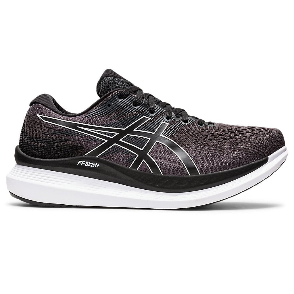 ASICS Glideride 3 2E Wide Mens FOOTWEAR - Mens Neutral Cushioned BLACK/WHITE