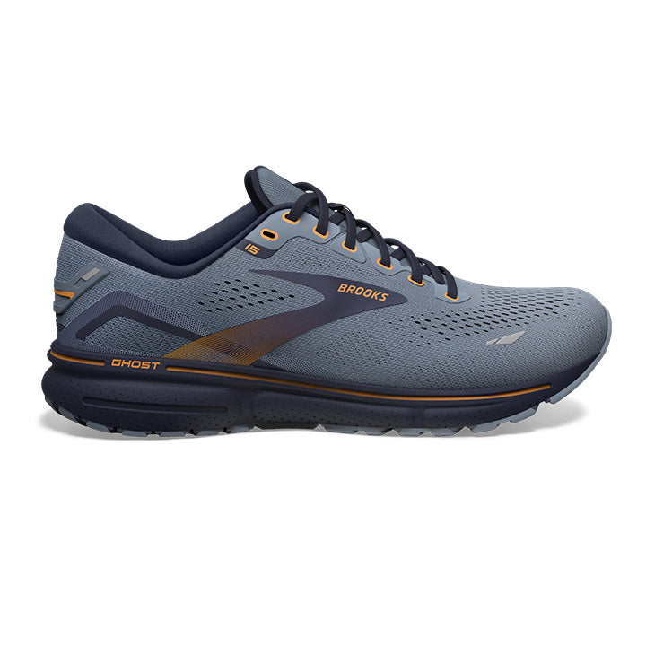 BROOKS Ghost 15 2E Wide Mens FOOTWEAR - Mens Neutral FLINTSTONE/PEACOAT/OAK