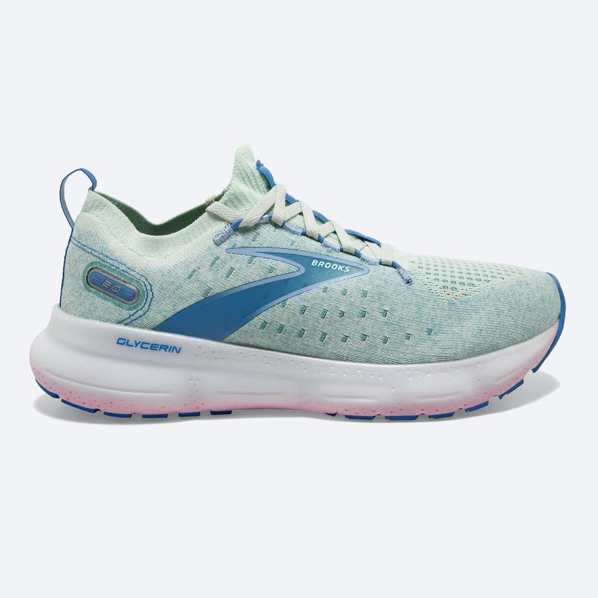 Brooks Glycerin Stealthfit 20 Womens FOOTWEAR - Womens Neutral Cushioned BLUE GLASS/MARINA