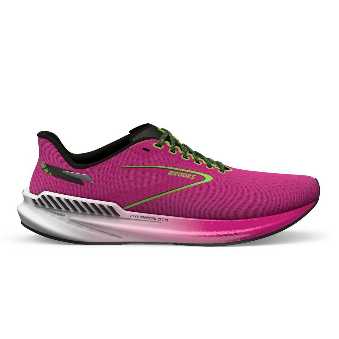 BROOKS Hyperion GTS Womens FOOTWEAR - Womens Stability PINK GLO/GREEN/BLACK