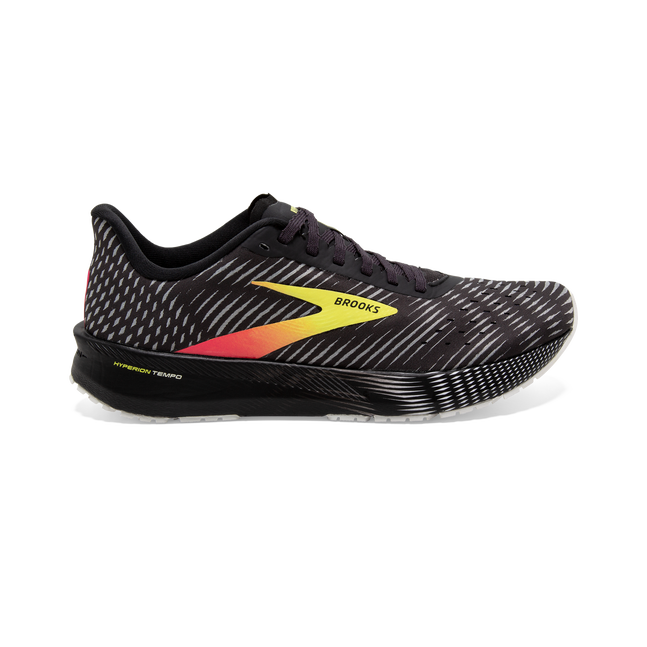 BROOKS Hyperion Tempo Mens FOOTWEAR - Mens Lightweight BLACK/PINK/YELLOW