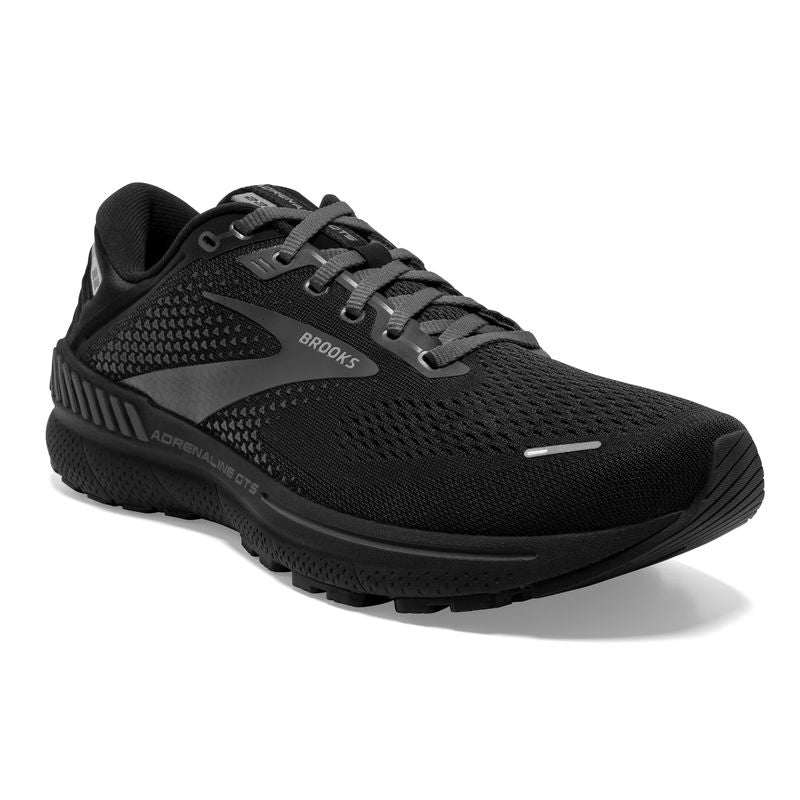 BROOKS Adrenaline GTS 22 D Wide Womens FOOTWEAR - Womens Stability BLACK/BLACK/EBONY