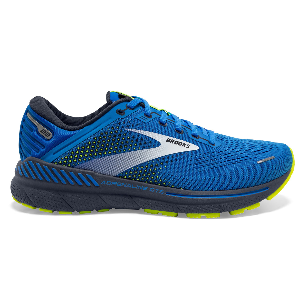 BROOKS Adrenaline GTS 22 Mens FOOTWEAR - Mens Stability BLUE/INDIA INK/NIGHTLIFE