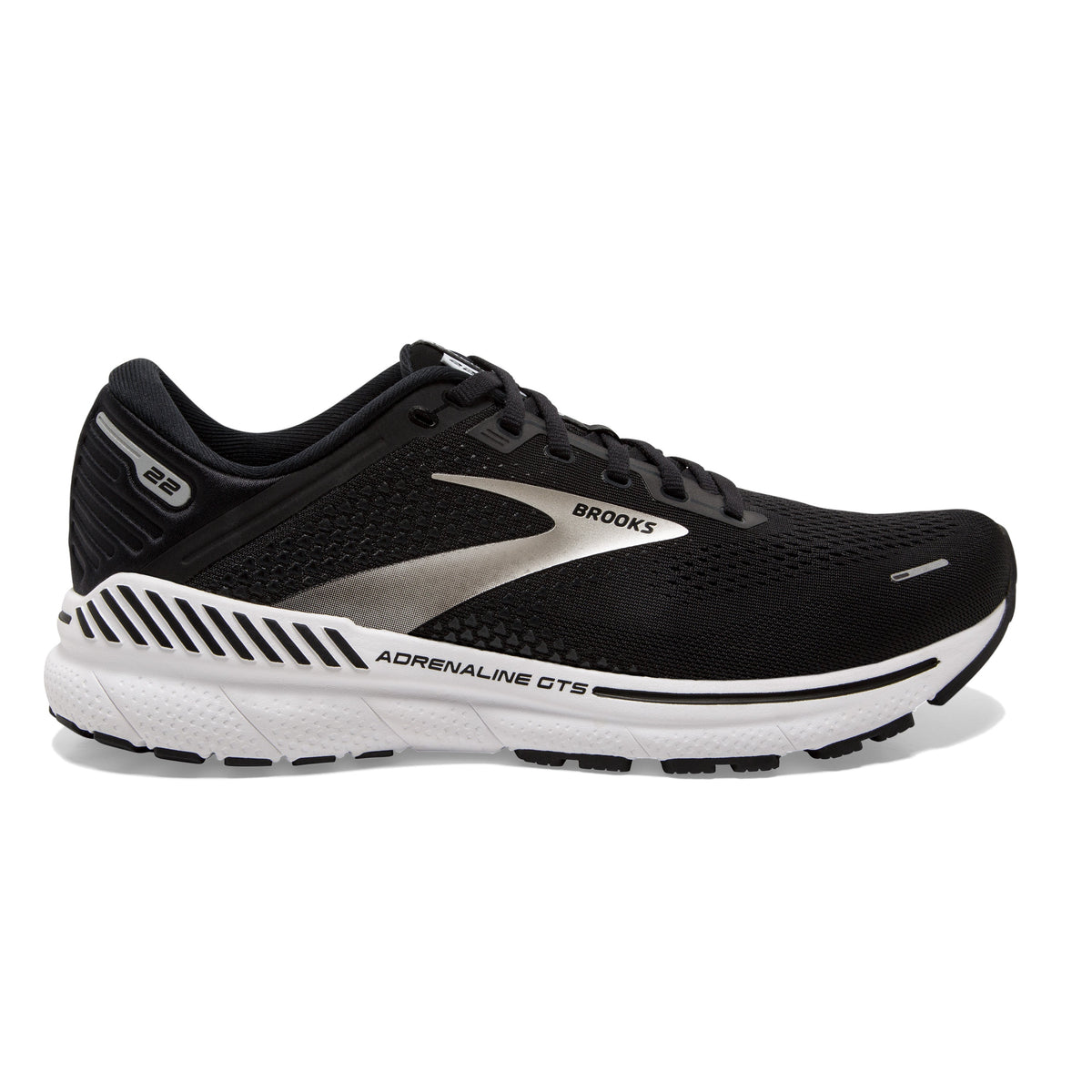 BROOKS Adrenaline GTS 22 Mens FOOTWEAR - Mens Stability BLACK/WHITE