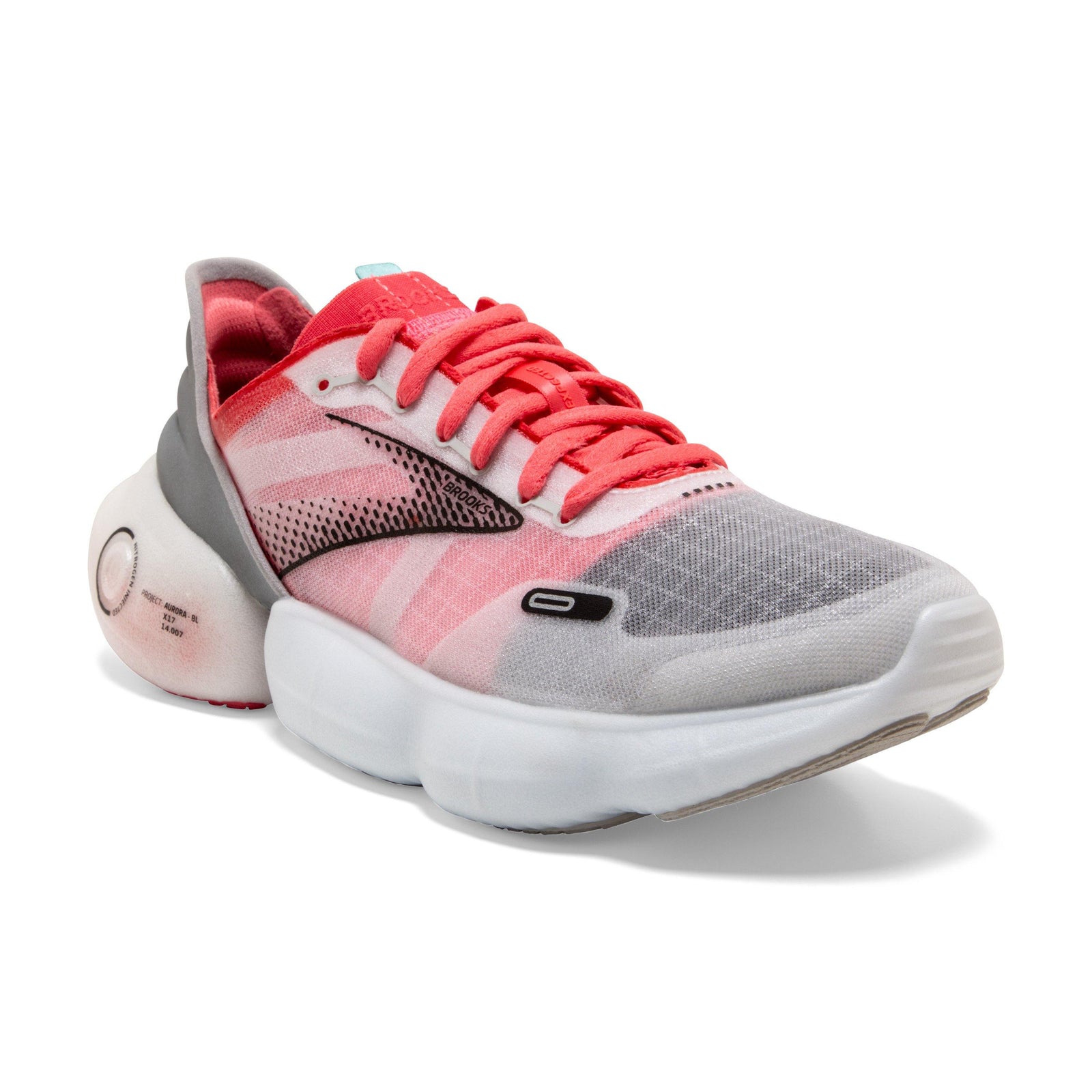 BROOKS Aurora BL Womens FOOTWEAR - Womens Neutral Cushioned GREY/CORAL/BLACK