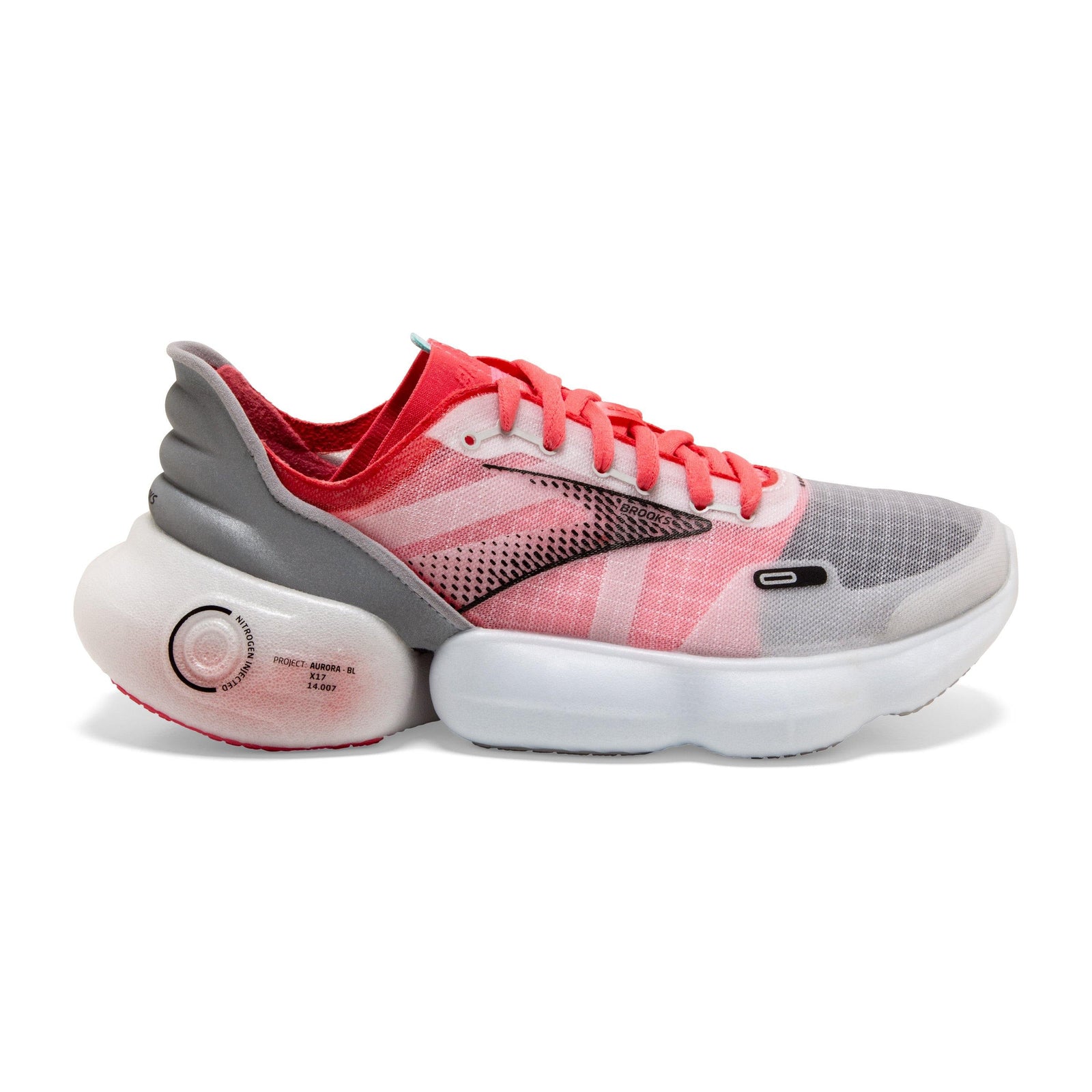 BROOKS Aurora BL Womens FOOTWEAR - Womens Neutral Cushioned GREY/CORAL/BLACK
