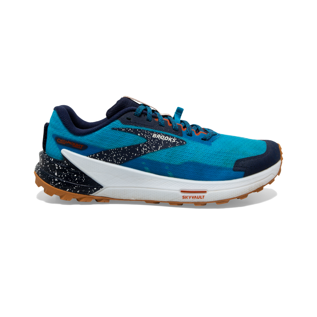 BROOKS Catamount 2 Mens FOOTWEAR - Mens Trail PEACOAT/ATOMIC BLUE/ROOIBOS