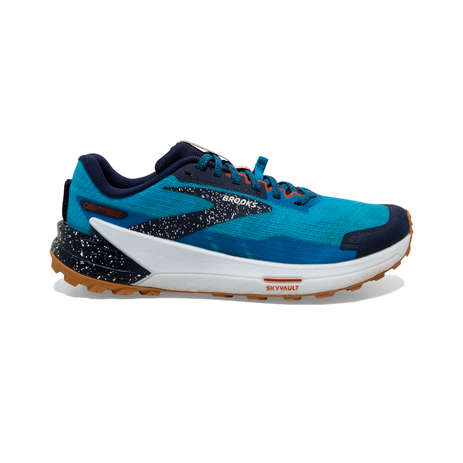 BROOKS Catamount 2 Mens FOOTWEAR - Mens Trail PEACOAT/ATOMIC BLUE/ROOIBOS