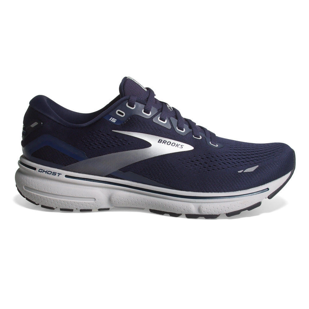BROOKS Ghost 15 Mens FOOTWEAR - Mens Neutral PEACOAT/SILVER/WHITE