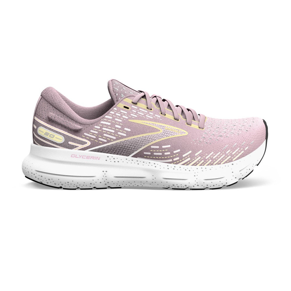 Brooks Glycerin 20 Womens FOOTWEAR - Womens Neutral Cushioned PINK/YELLOW/WHITE