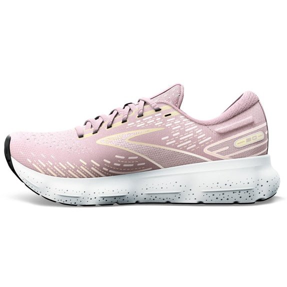BROOKS Glycerin GTS 20 Womens FOOTWEAR - Womens Stability Cushioned PINK/YELLOW/WHITE