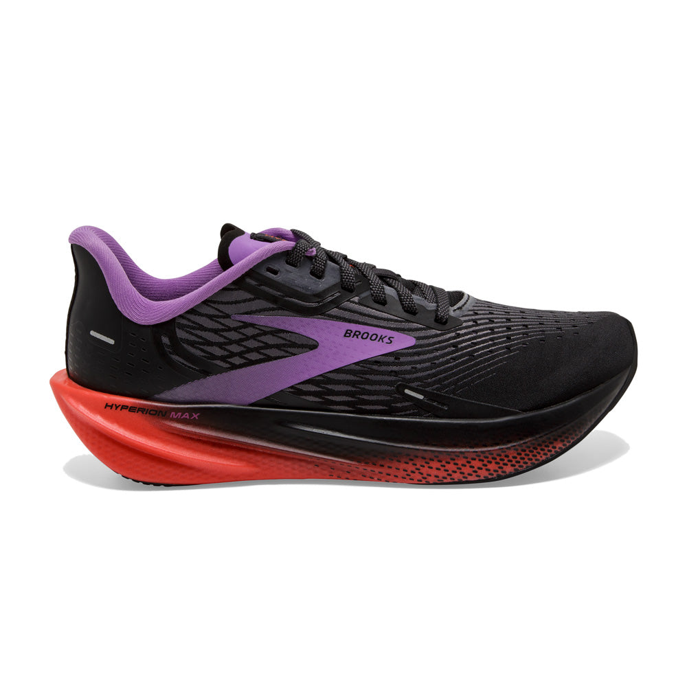 BROOKS Hyperion Max Womens FOOTWEAR - Womens Lightweight BLACK/FIESTA/BELLFLOWER