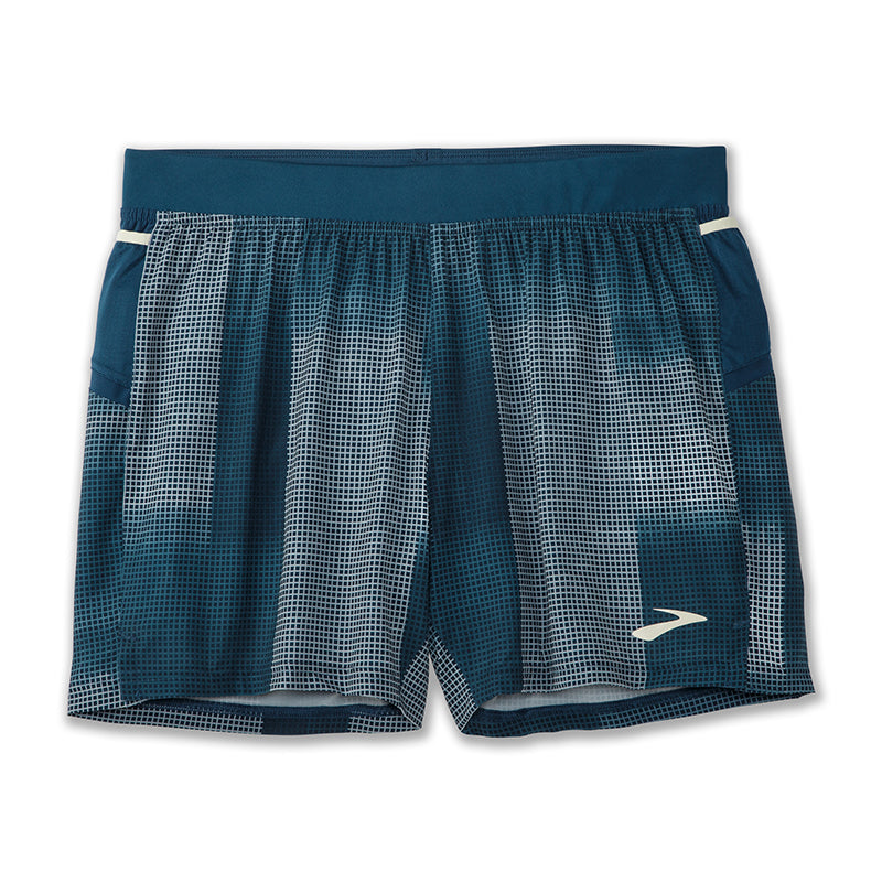 BROOKS Sherpa 5 Inch Short Mens APPAREL - Mens Shorts INDIGO RUSH ALTITUDE PRINT