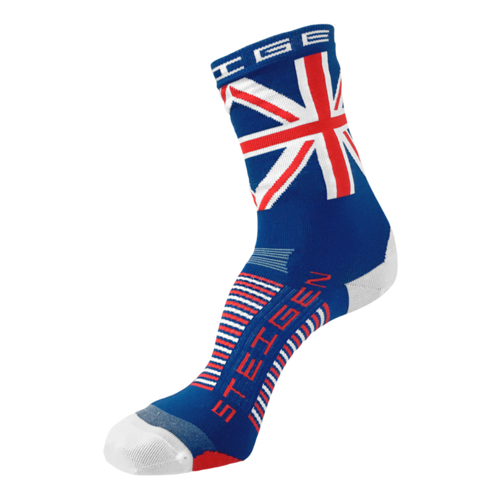STEIGEN 3/4 Length Running Socks GEAR - Socks UNION JACK