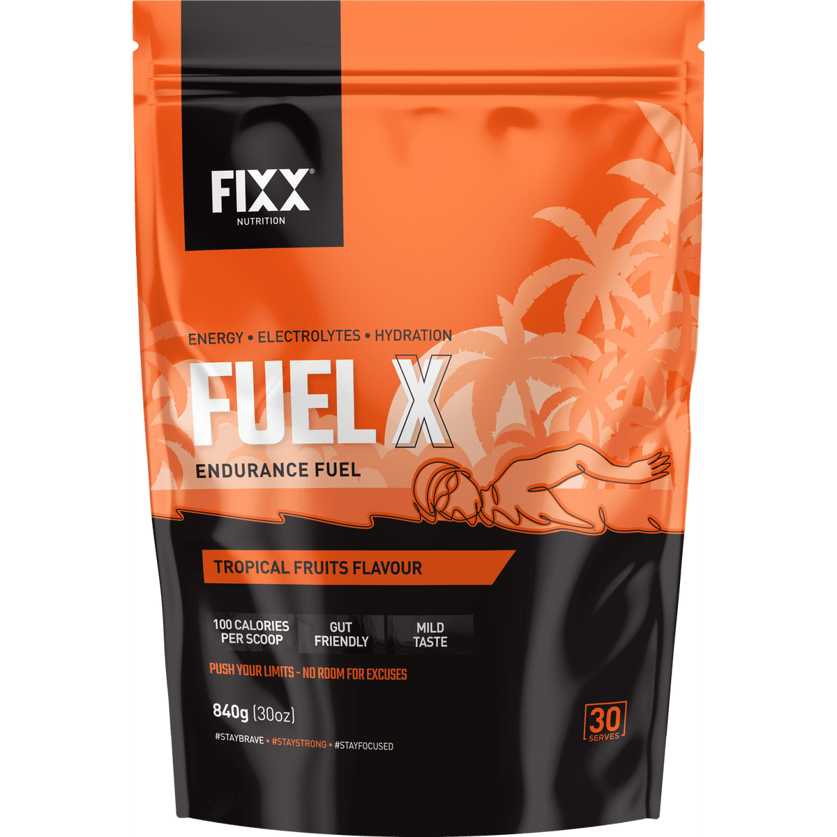 Fixx Nutrition - Fuel X Endurance Fuel - 55g NUTRITION - Energy and Recovery Gels 840g
