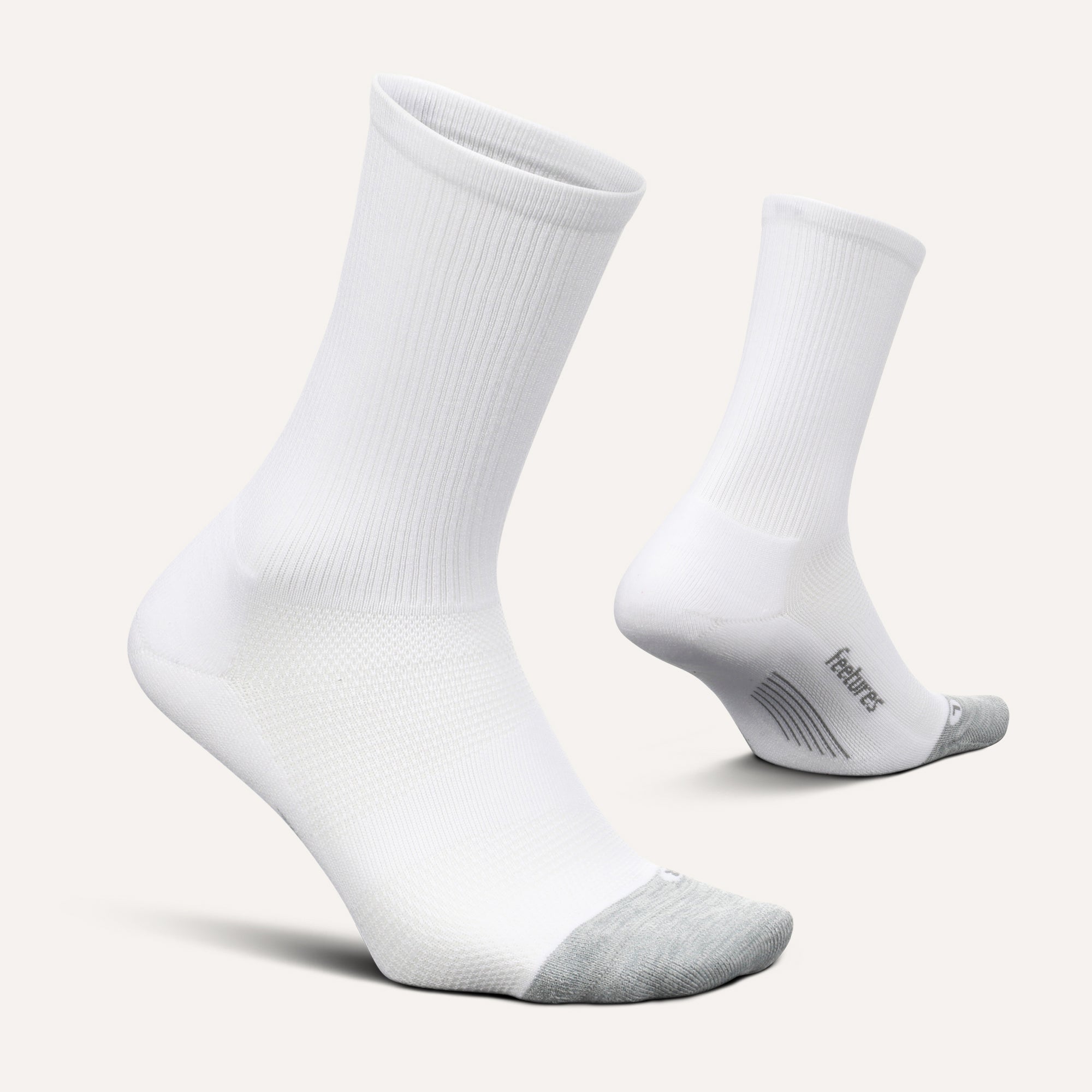 Feetures Light Cushion Mini Crew GEAR - Socks WHITE