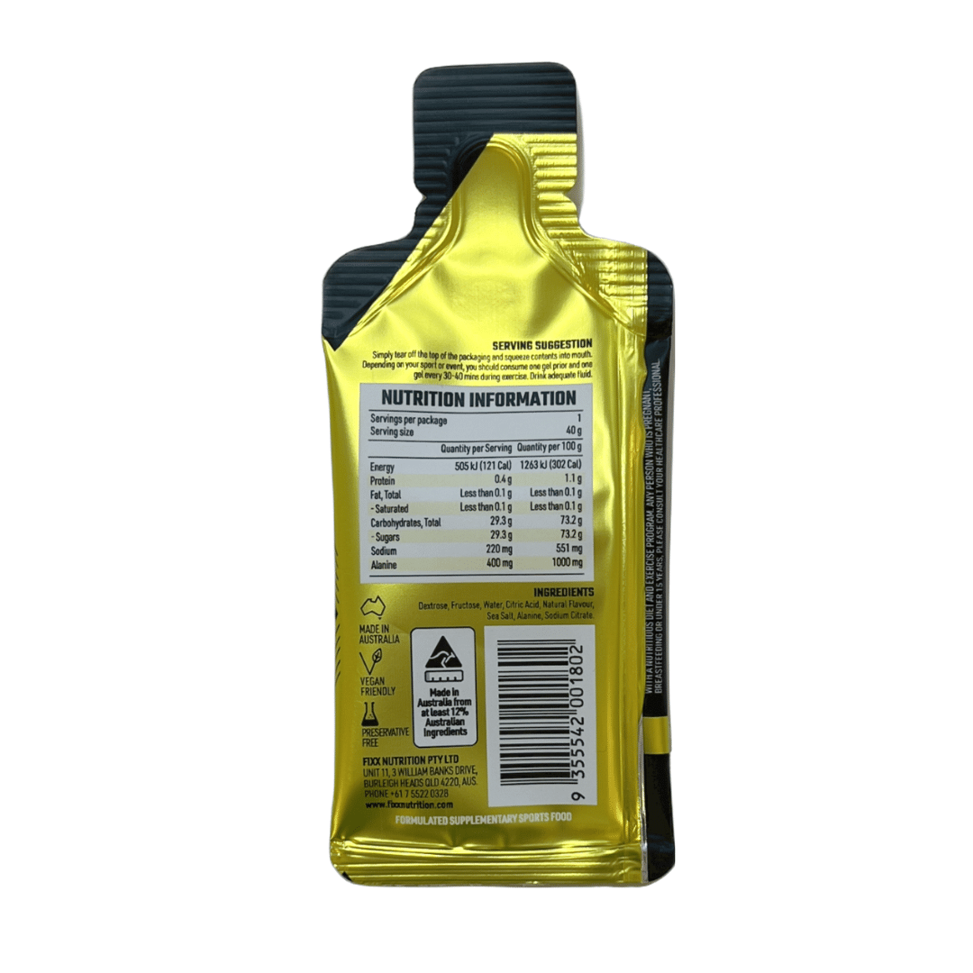 FIXX NUTRITION - Gel X Pro NUTRITION - Energy and Recovery Gels