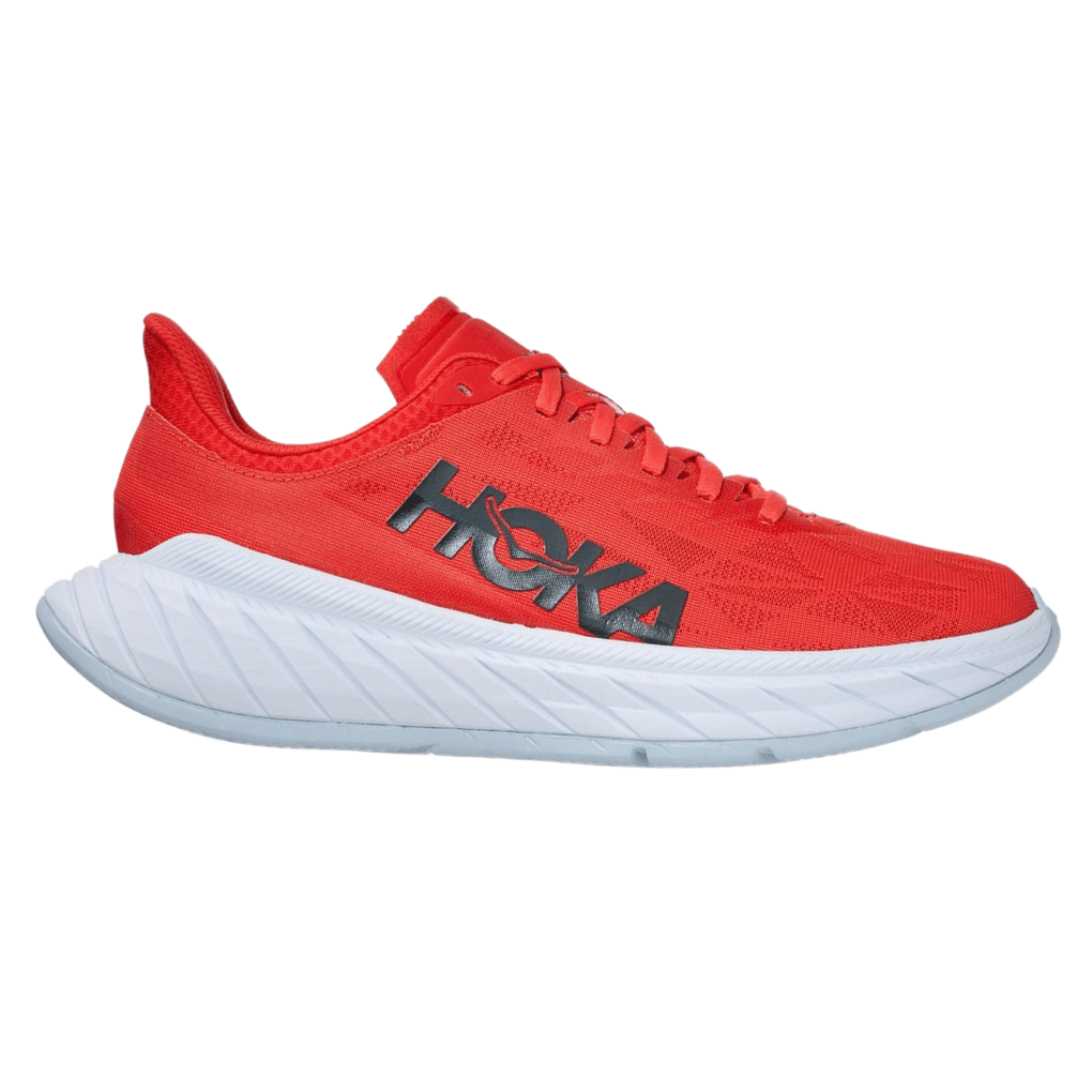 Hoka One One Carbon X 2 Womens FOOTWEAR - Womens Carbon Plate RED/WHITE