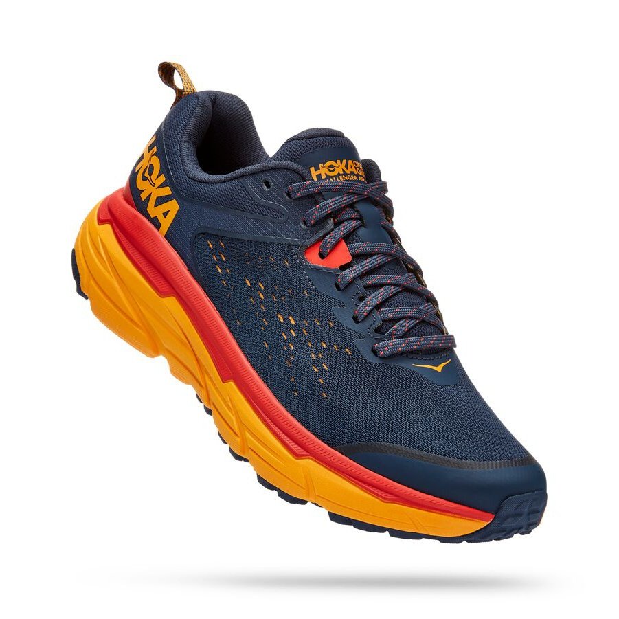 HOKA Challenger ATR 6 Mens FOOTWEAR - Mens Trail OUTER SPACE/RADIANT YELLOW