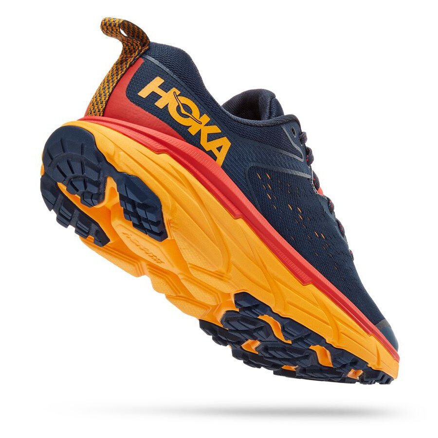Hoka One One Challenger ATR 6 Mens FOOTWEAR - Mens Trail OUTER SPACE/RADIANT YELLOW