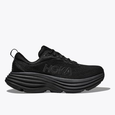 HOKA Bondi 8 Wide Mens FOOTWEAR - Mens Neutral Cushioned BLACK/BLACK