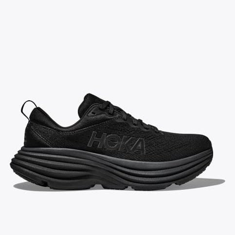HOKA Bondi 8 Womens Wide FOOTWEAR - Womens Neutral Cushioned Black/Black