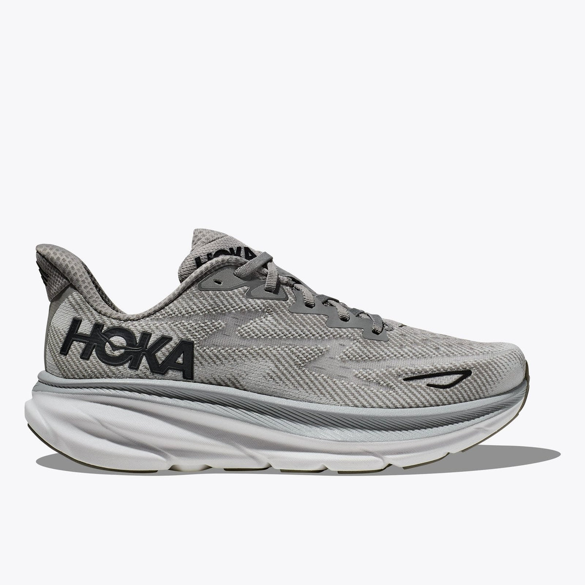 Hoka One One Clifton 9 Mens FOOTWEAR - Mens Neutral Cushioned HARBOR MIST/BLACK