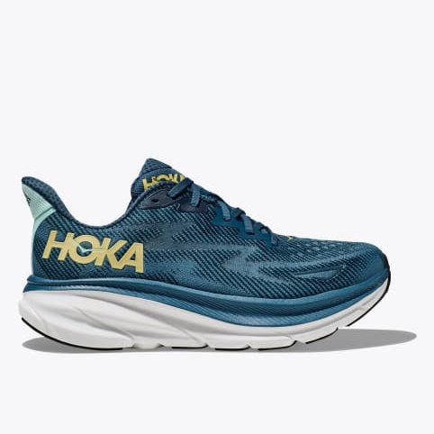 Hoka One One Clifton 9 Mens FOOTWEAR - Mens Neutral Cushioned MIDNIGHT OCEAN/BLUESTEEL