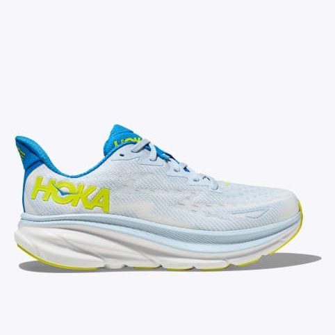 Hoka One One Clifton 9 Mens FOOTWEAR - Mens Neutral Cushioned ICE WATER / EVENING PRIMROSE