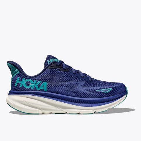 Hoka One One Clifton 9 Womens FOOTWEAR - Womens Neutral Cushioned BELLWETHER BLUE / EVENING SKY