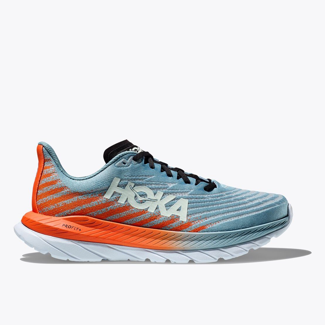 HOKA Mach 5 Mens FOOTWEAR - Mens Lightweight MOUNTAIN SPRING/PUFFIN'S BILL