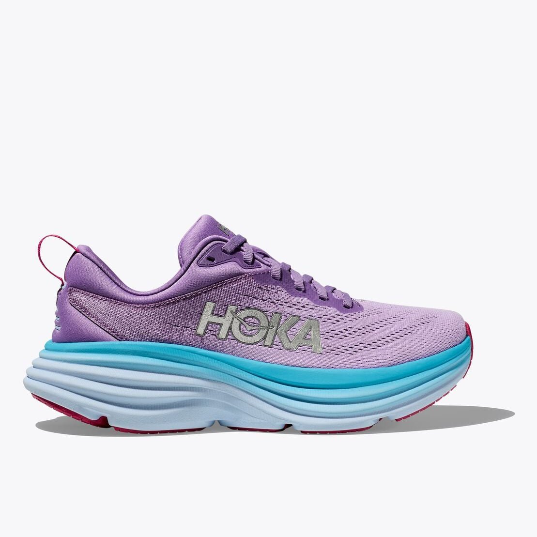 HOKA Bondi 8 Womens FOOTWEAR - Womens Neutral Cushioned CHALK VIOLET/PASTEL LILAC