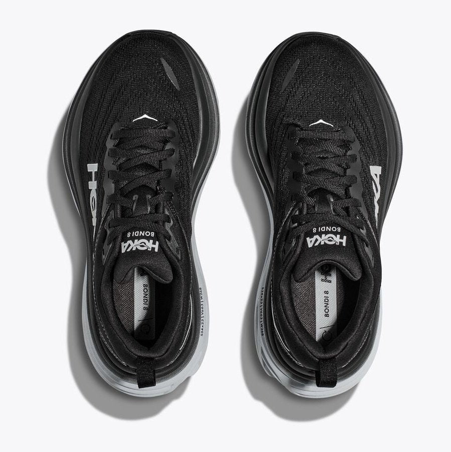 HOKA Bondi 8 Womens FOOTWEAR - Womens Neutral Cushioned Black/White