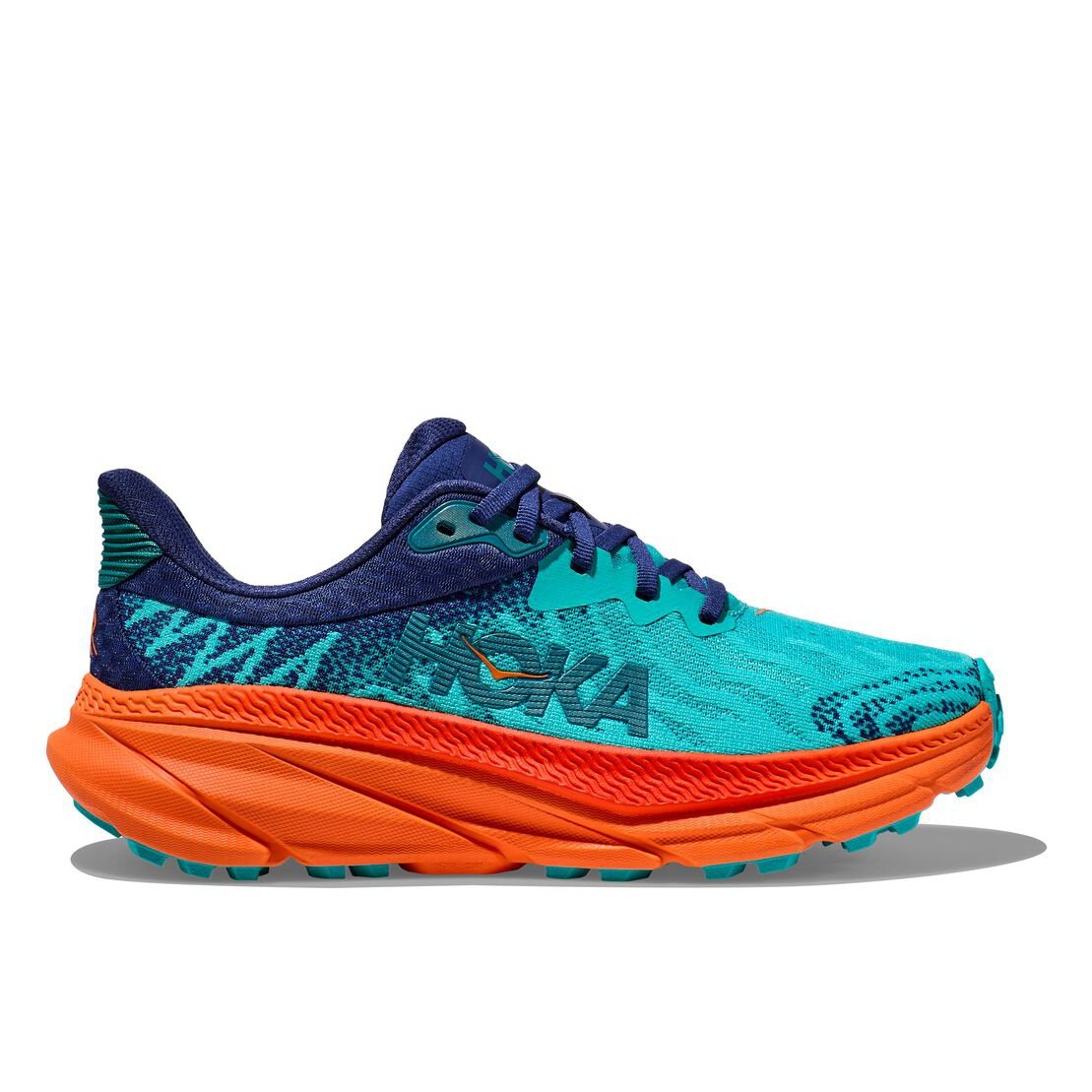 HOKA Challenger ATR 7 Mens FOOTWEAR - Mens Trail CERAMIC/VIBRANT ORANGE