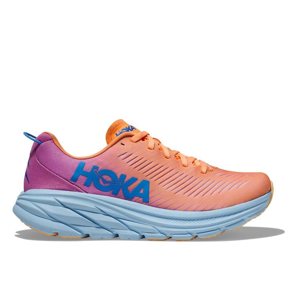 HOKA Rincon 3 Womens FOOTWEAR - Womens Lightweight MOCK ORANGE/CYCLAME