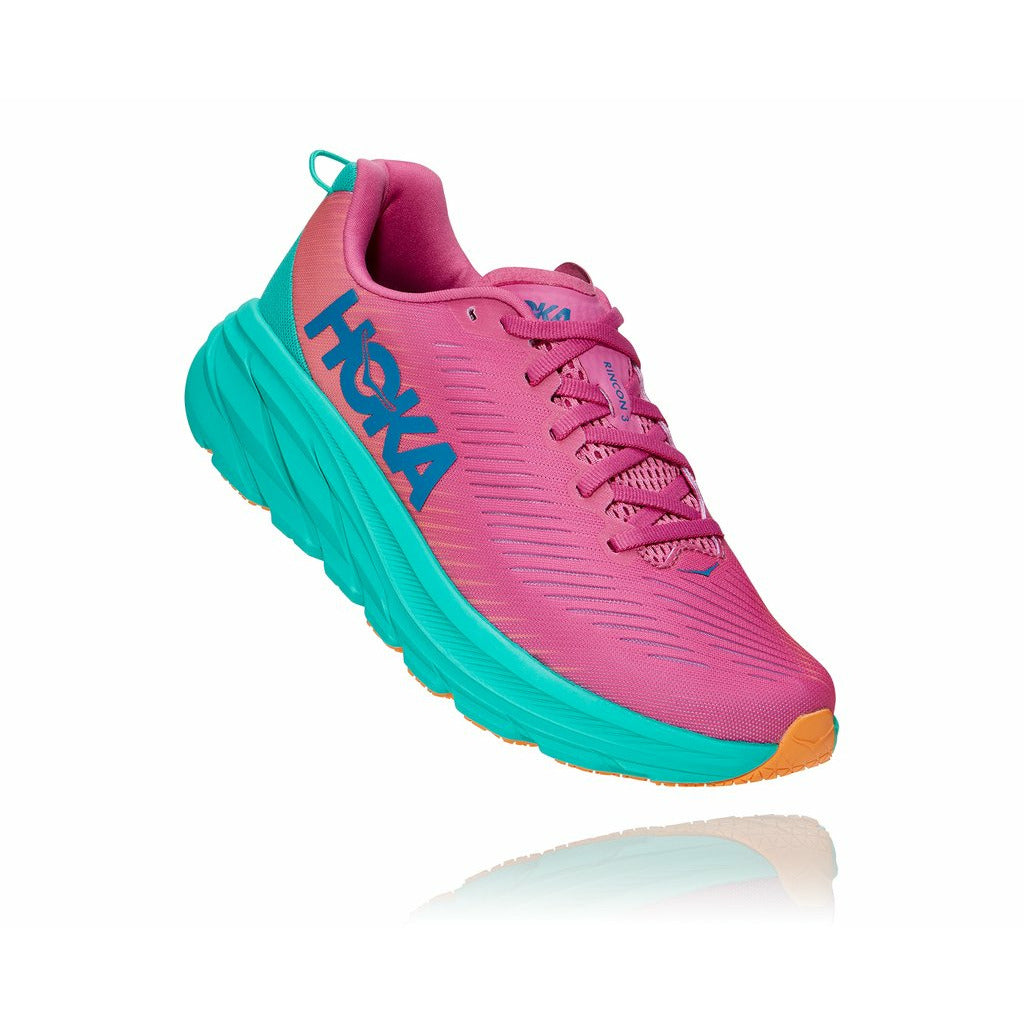 HOKA Rincon 3 Womens FOOTWEAR - Womens Lightweight PHLOX PINK/ATLANTIS