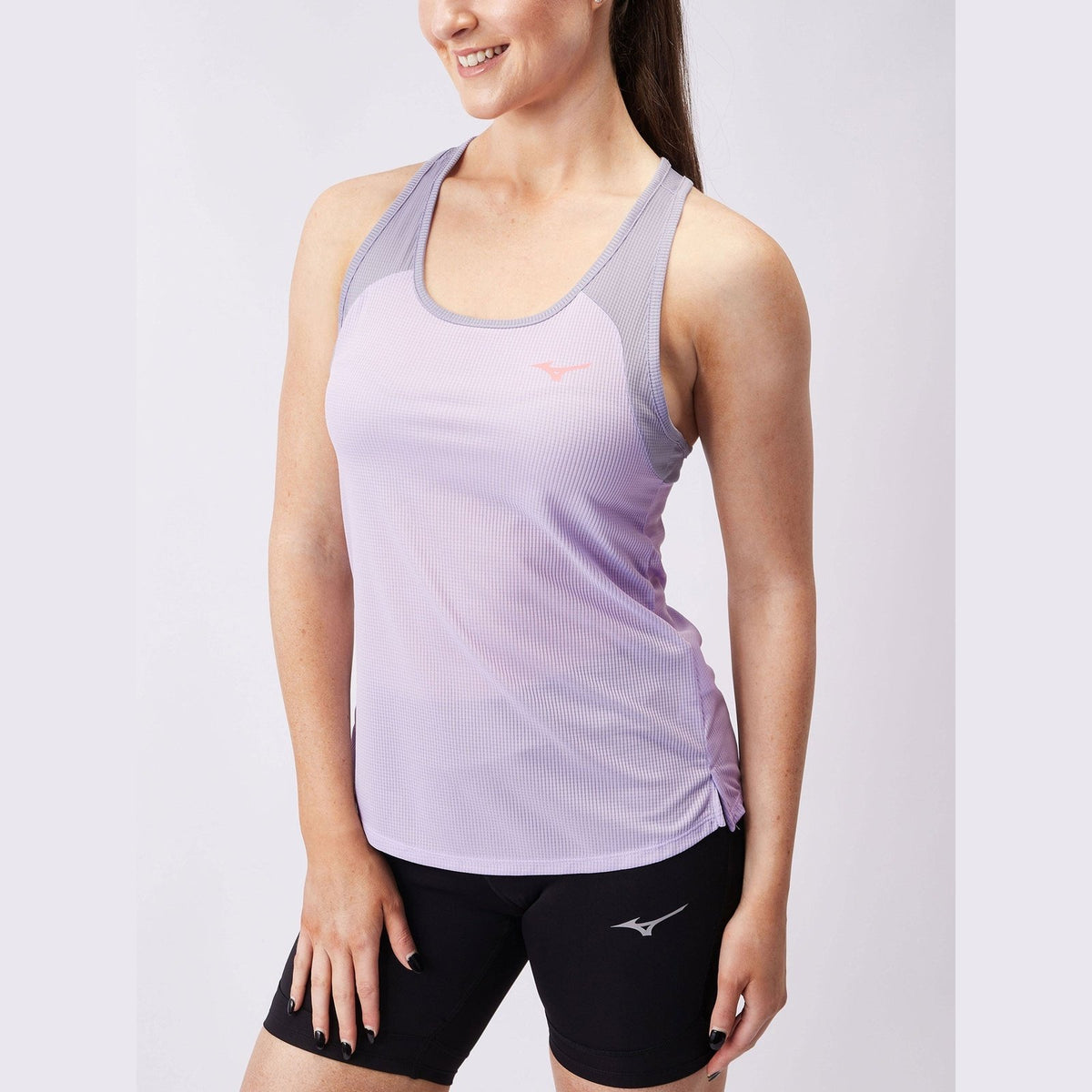 MIZUNO Dry AeroFlow Tank Womens APPAREL - Womens Tanks PASTEL LILAC