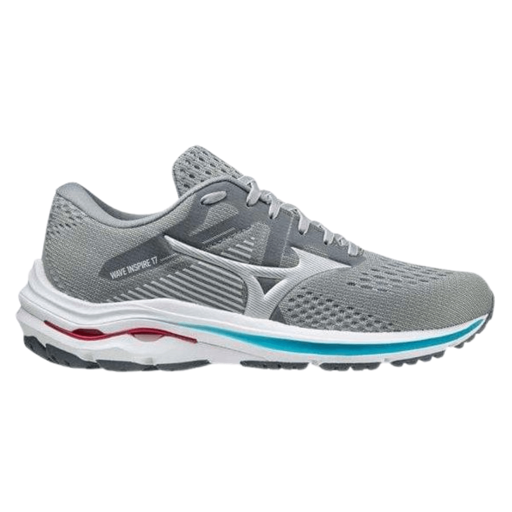 MIZUNO Wave Inspire 17 Womens FOOTWEAR - Womens Stability GRIFFIN/LAKE BLUE
