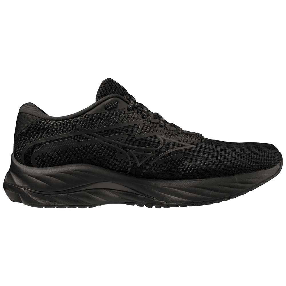 MIZUNO Wave Rider 27 Mens FOOTWEAR - Mens Neutral BLACK/EBONY/BLACK