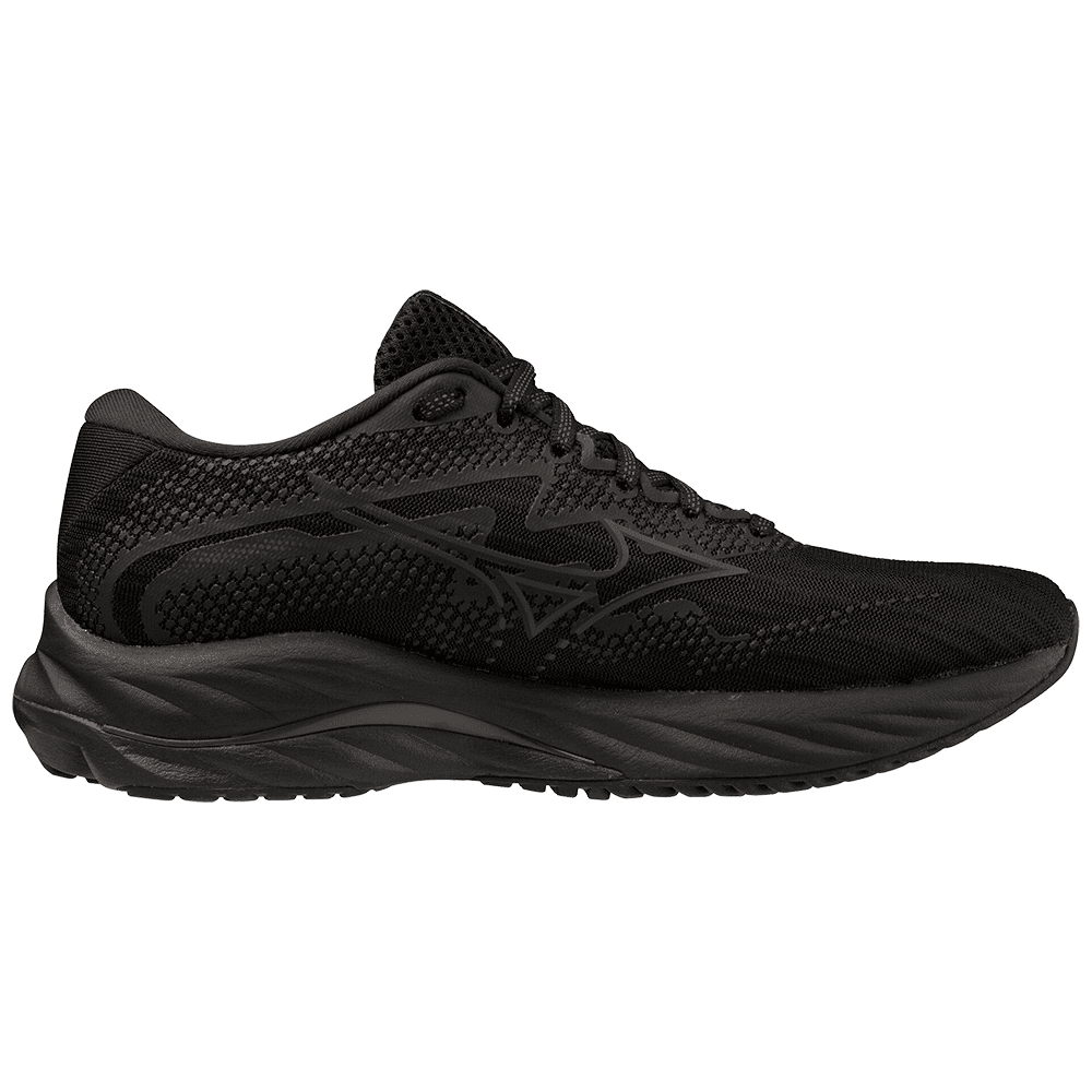 MIZUNO Wave Rider 27 Womens FOOTWEAR - Womens Neutral BLACK/EBONY/BLACK