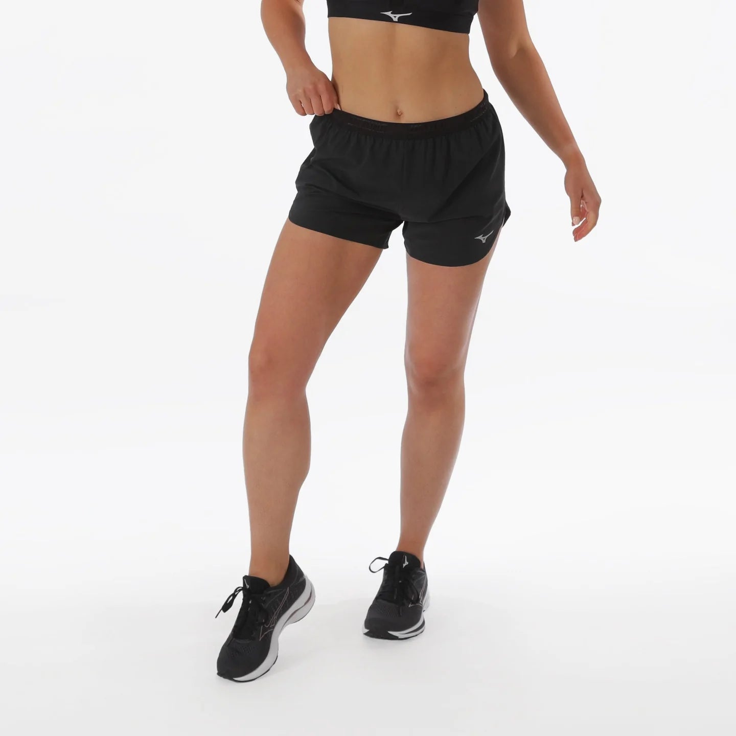 MIZUNO Aero 4.5 Shorts Womens BLACK