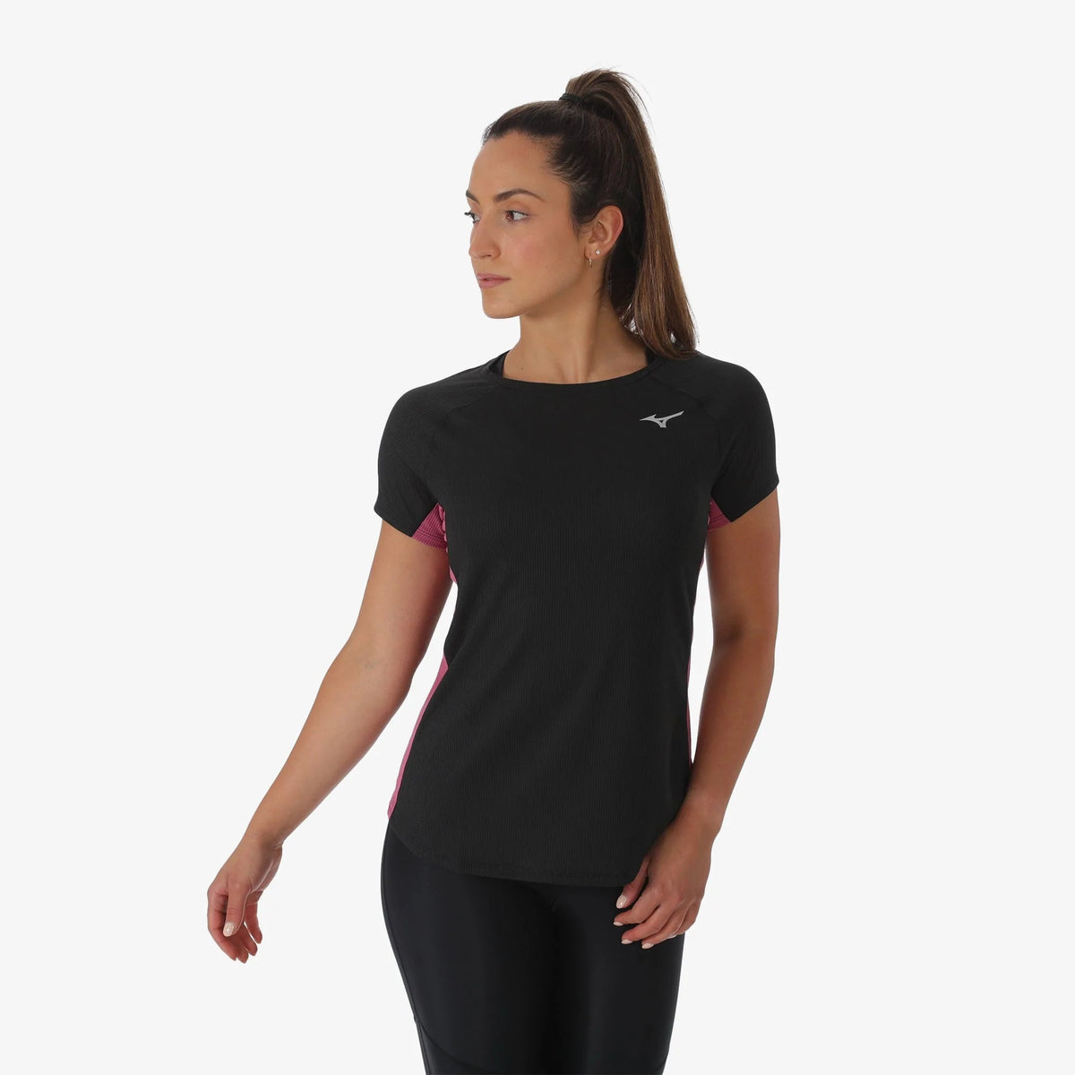 MIZUNO Dry Aero Flow Tee Womens BLACK