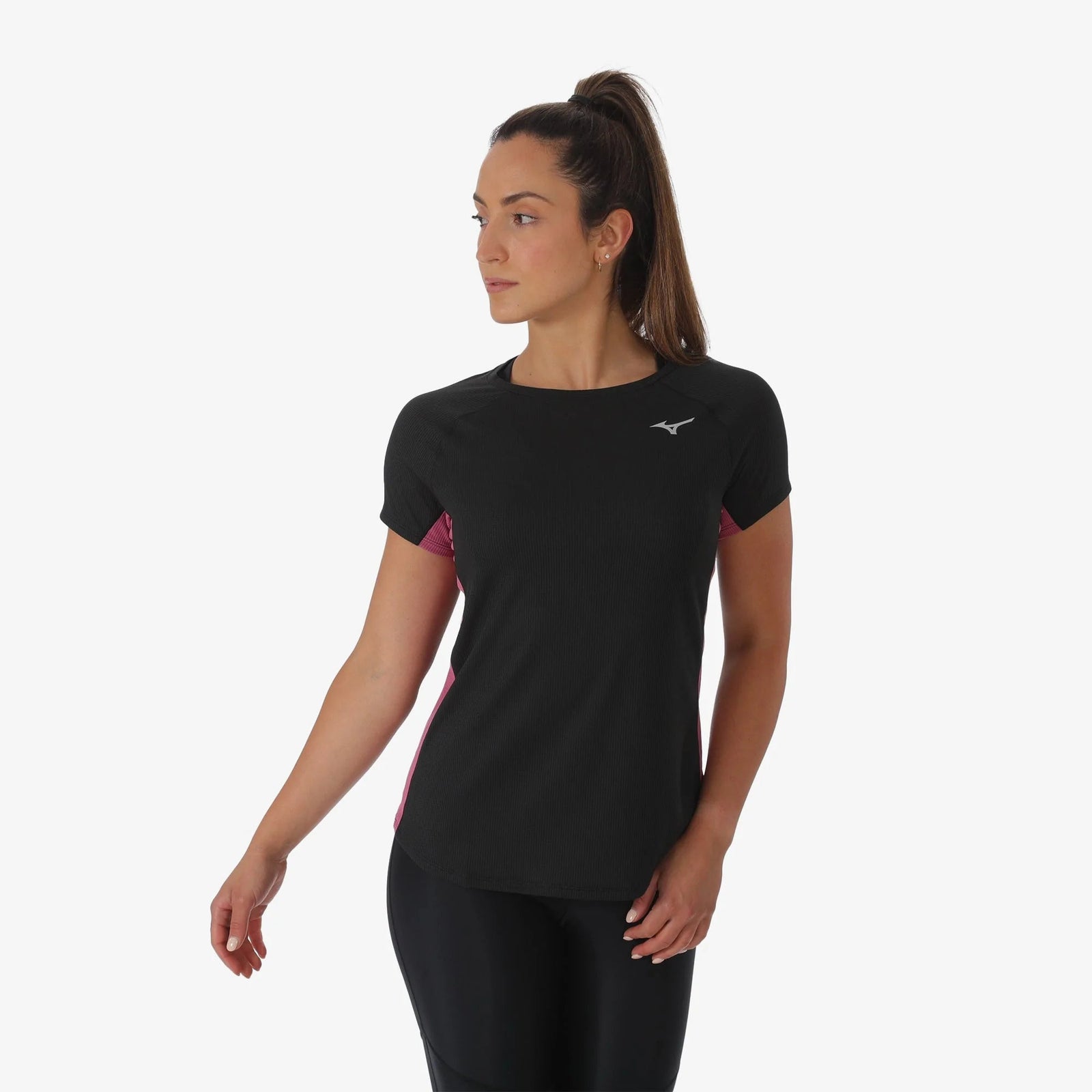 MIZUNO Dry Aero Flow Tee Womens BLACK